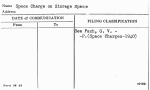 Space Charge on Storage Space