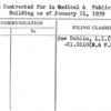 Space Contracted for in Medical & Public Health Building as of Janurary 21, 1939