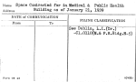 Space Contracted for in Medical & Public Health Building as of Janurary 21, 1939