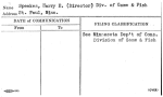 Speakes, Harry E. (Director) Div. of Game & Fish