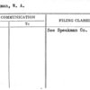 Speakman, W.A.