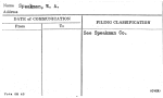 Speakman, W.A.