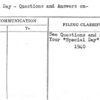Special Day - Questions and Answers on-