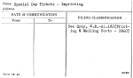 Special Day Tickets - Imprinting