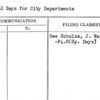 Special Days for City Departments