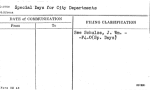Special Days for City Departments