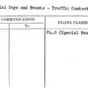 Special Days and Events - Traffic Contacts