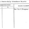 Special events-Daily Attendance Reports