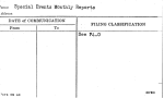 Special Events Monthly Reports