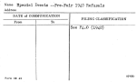 Special Events --Pre-Fair 1940 Refusals