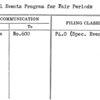 Special Events Program for Fair Periods