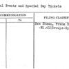 Special Events and Special Day Tickets