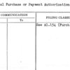 Special Purchase or Payment Authorization-Music Dept.