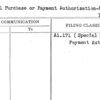 Special Purchase or Payment Authorization-Prom. Department