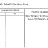 Special Rehabilitation Work