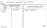Specialties Associates Incorporated