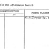 Specific Day Attendance Record