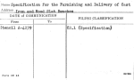 Specifications for the Furnishing and Delivery of cast Iron and Wood Slat Benches