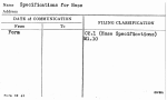 Specifications for Hose