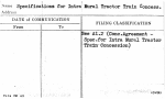 Specifications for Intra Mural Tractor Train Concess