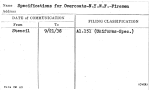 Specifications for Overcoats-N.Y.W.F.-Fireman
