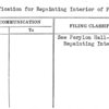 Specifications for Repainting Interior of Perylon Hall