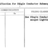 Specifications for Single Conductor Submerged Lightning Cable
