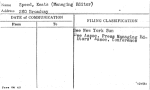 Speed, Keats (Managing Editor)
