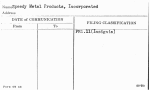 Speedy Metal Products, Incorporated