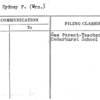 Spero, Sydney F. (Mrs.)