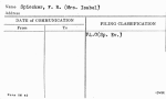 Spiecker, F.R. (Mrs. Isabel)