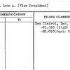 Spilo, Leon A. (Vice President)