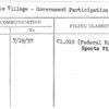 Sports Village - Government Participation in