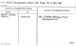 Staff Assignment Sheet For Dawn Of A New Day
