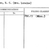 Stakman, E.C. (Mrs. Loraine)