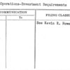 Stand Operations-Investment Requirements