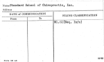 Standard School of Chiropractic, Inc.