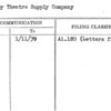 Stanley Theatre Supply Company