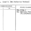 Stark, Lloyd C. (Mrs Katherine Perkins)