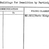 State Buildings for Demolition by Participants