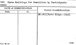 State Buildings for Demolition by Participants