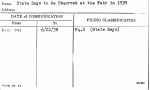 State Days to be Observed at the Fair in 1939