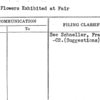 State Flowers Exhibited at Fair