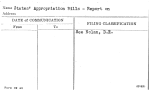 States' Appropriation Bills - Report on