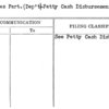 States Part. (Dep't)-Petty Cash Disbursements