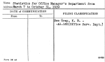 Statistics for Office Manager's Department from