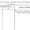 Status of Accounts and New Prospects-Report by Douglass G. Crone