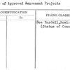 Status of Approved Amusement Projects