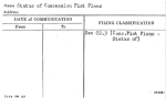 Status of Concession Plot Plans
