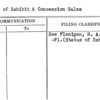 Status of Exhibit & Concession Sales